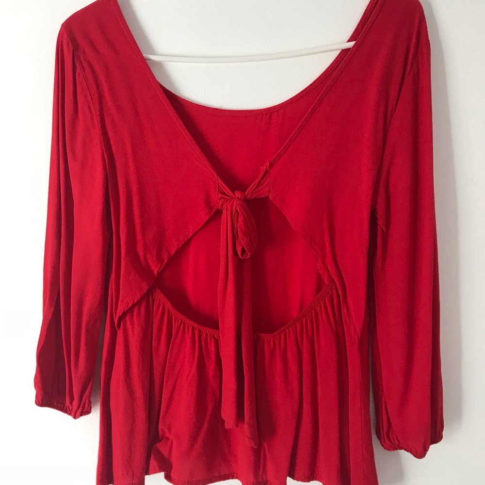 Cute top with open back